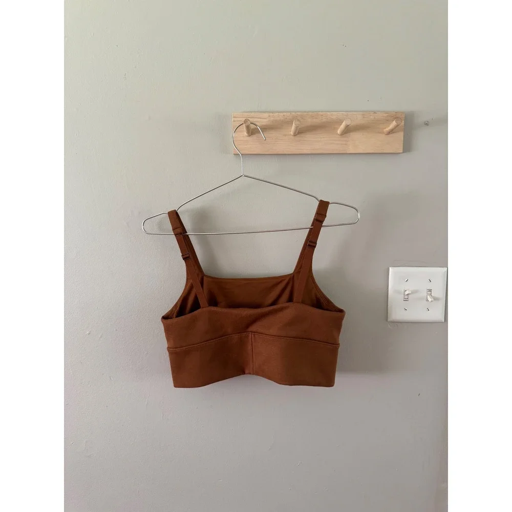 SPANX faux suede bra